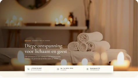Voorbeeldwebsite — Massagesalon
