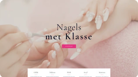 Voorbeeldwebsite — Nagelsalon