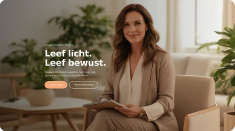 Voorbeeldwebsite — Lifestyle coach